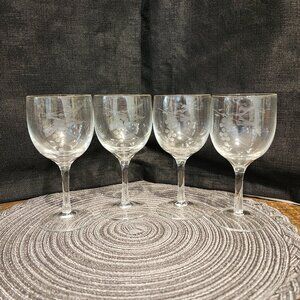 4 Etched Wine Glasses with 2 Bonus Glasses - Sebastiani Winery